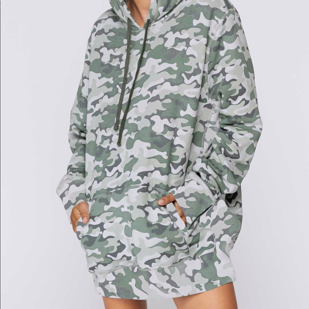 Camo Hoodie Dress